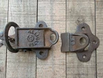 Antique Alligator Cast Iron Barn Door Latch & Catch. Fixed Price $30.00.