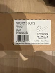 Kwikset 730MILRDT-15 Milan Privacy Door Lever With Round Rose Satin Nickel. Fixed Price $14.00.