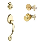 Copper Creek CZ2610XCK-PB Mid-century Modern Entrance Handleset In Polished Bras. Fixed Price $60.70.