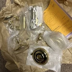 Made In Italy !! Omnia Set 723/00F PR1 US3 Privacy Knob Polished Brass. Fixed Price $75.85.