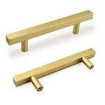 Brass Dresser 3-3/4 Inch, 5 Pack Gold Drawer Handles Cabinet Pulls, Bru.... Fixed Price $17.08.