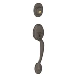 Schlage F58-PLY-613 Plymouth Exterior Handleset With Deadbolt, Oil. Fixed Price $80.38.