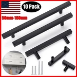 10 Pack Matte Black Cabinet Pulls Bathroom Kitchen Door Handles Stainless Steel. Fixed Price $12.99.