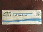 Arrow Assa Abloy Grade - Knob Lock Silver Closet Door Mk 03 Ta 26D. Fixed Price $14.99.