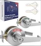 Brunswick Oakmoore Keyed Heavy Duty Commercial Bathroom Vacant Occupied Lock. Fixed Price $39.99.