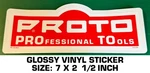 Proto Professional Tools - Glossy Vinyl Decal Sticker Nascar Racing. Fixed Price $9.40.
