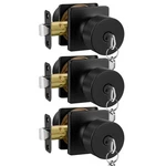 Haidms Black Door With Lock, Keyed Exterior Knobs. Fixed Price $61.87.
