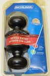 Schlage Georgian Door Handle Knob Keyed Entry Lock Matte Black F51A V 622. Fixed Price $15.00.