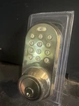 Milocks Electronic Keyless Entry Touchpad Deadbolt Shiny Brass TF02AQ. Fixed Price $17.00.