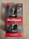 Kwikset Pismo Round Satin Nickel Entry Door Knob W/ Smartkey Security & Microban. Fixed Price $25.95.