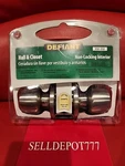 Defiant Hall & Closet Non-locking Interior Door Knob 332-232 Stainless Steel. Fixed Price $12.00.