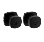 Kwikset Arroyo Matte Black Keyed Entry Door Knob W/ Soft Modern Rose & Smartkey. Fixed Price $20.00.