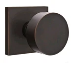 Emtek 5110ROUUS10B Square Rosette Door With Disc Knobs Passage In Oil Rubbed. Fixed Price $125.00.