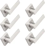 Probrico 6 Pack Door Handles, Non-turning, Brushed Nickel, Stainless Steel, New. Fixed Price $35.95.