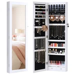 Led Mirror Jewelry Cabinet Wall/door Mounted Lockable Home Organizer Storage. Fixed Price $85.55.