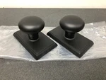 Emtek 8521PUS19 Providence Dummy Door Knob, Rectangular Rose, Flat Black. Fixed Price $117.99.