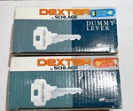 2 Satin Nickel Schlage Dexter Dummy Lock Sets 1 Left Hand Right. Fixed Price $24.95.