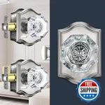 Calzibeno Crystal Door Knobs 3 Pack Glass Lock For Privacy Use Satin. Fixed Price $127.74.