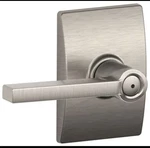 Schlage F40-LAT-618 Cen Latitude Privacy Door Lever Set Polished Nickel. Fixed Price $39.99.