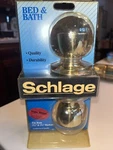 Schlage Bed Bath Door Lock Bright Brass Fits Both 2-1/8 &2-3/4 Backsets New. Fixed Price $8.80.
