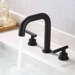 Vccucine ZFT025P Contemporary 3 Hole Sink Faucet W/hoses,matte Black Finish. Fixed Price $39.99.