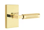 Emtek Select Privacy, L-square Stem Knurled Lever, Unlacquered Brass Lh. Fixed Price $242.40.