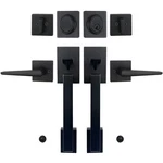 Matte Black Double French Door Handle Set, Halifax Exterior Lockset With.... Fixed Price $146.21.