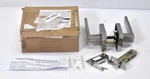 Probrico Square Door Lever Handle Lockset Keyless Passage Knob Satin Nickel. Fixed Price $11.27.