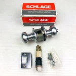 Schlage Privacy Locking Bolt Latch 16-202 Doorknob F40N-00-PLY-626 Satin Chrome. Fixed Price $29.99.