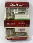 Kwikset Hall & Closet Lever Polished Gold Brass Handle Smart Key New -ships Fast. Fixed Price $37.85.