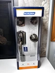 Schlage Camelot Antique Brass Single Cylinder Door Handle-set With Georgian Knob. Fixed Price $70.00.