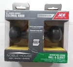 Noble House Oil Rubbed Bronze Colonial Doorknob Interior Hall-closet 5366414. Fixed Price $22.50.