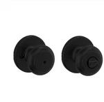 Kwikset Cove Privacy Door Knob Matte Black 93002-920 Locking For Bed & Bath. Fixed Price $19.00.