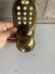 Milocks Digital Deadbolt Door Lock, Antique Brass Finish With Keyless Entry. Fixed Price $31.92.
