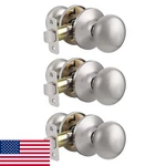 Probrico Classic Flat Ball Style Hall Closet Passage Door Knobs Brushed Nickel. Fixed Price $66.30.