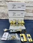 Master Lock BC0103KA4W Keyed Entry Biscuit Knob Polished Brass Nib-lot Of. Fixed Price $35.95.