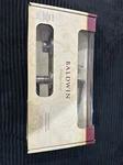 Baldwin Prestige Series Matte Silver Deadbolt Cylinder Front Door Handle Set Nos. Fixed Price $135.00.