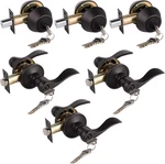 3 Pack Wave Entry Door Levers And Double Cylinder Deadbolt Combination Lockset,o. Fixed Price $158.99.