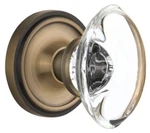 Nostalgic Warehouse Claocc Dp Nk Vintage Oval Egg Clear Crystal. Fixed Price $174.75.