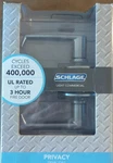 Schlage Elan Satin Chrome Privacy Lockset For Bed Bath Fits 1-3/4 In,. Fixed Price $21.99.