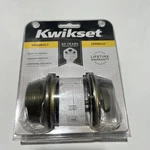 Kwikset 96650-391 Antique Brass Double Cylinder Deadbolt. Fixed Price $13.99.