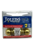 Toledo Fine Locks Knobset Keyed Entry Polished Brass CV1900-AV-US3. Fixed Price $19.95.