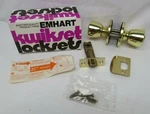 Vintage Kwikset Locksets Emhart Exit Knob 100B Dl Bel Air U.S.3 Bright Brass Nos. Fixed Price $24.98.