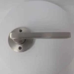 Baldwin HD-SQU-R-CRR-150 Square Reserve Lever Dummy Knob Satin Nickel. Fixed Price $40.00.
