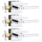 Probrico Polished Chrome Privacy Door Handle Lockset Heavy Duty Square Interior. Fixed Price $61.37.