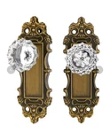 Ceymio Gold Dummy Door Knobs Interior Brass 2 Pack Crystal Glass Handle. Fixed Price $25.00.