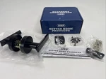 Bhp 26144BLK Boardwalk Collection Bed/bath Door Lever Passage Non-handed, Black. Fixed Price $9.35.