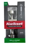 Kwikset Hall & Closet Door Satin Nickel Passage Knob 97200-888 Microban. Fixed Price $15.95.