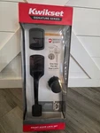 Kwikset Prague 98180-026 Entry Door Handleset Single Cylinder Lock Matte Black. Fixed Price $74.99.