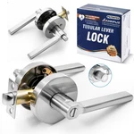 Privacy Round Push Button One-touch Locking Interior Door Handle Without Key,.... Fixed Price $49.03.